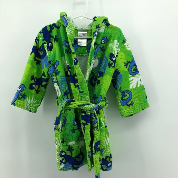 ST. EVE SWIM Toddler Boy Lizard Hooded Beach Bath Robe Coverup - Picture 9 of 9